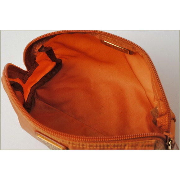 Prada Terracotta Pouch Nylon Brown - Picture 1 of 5